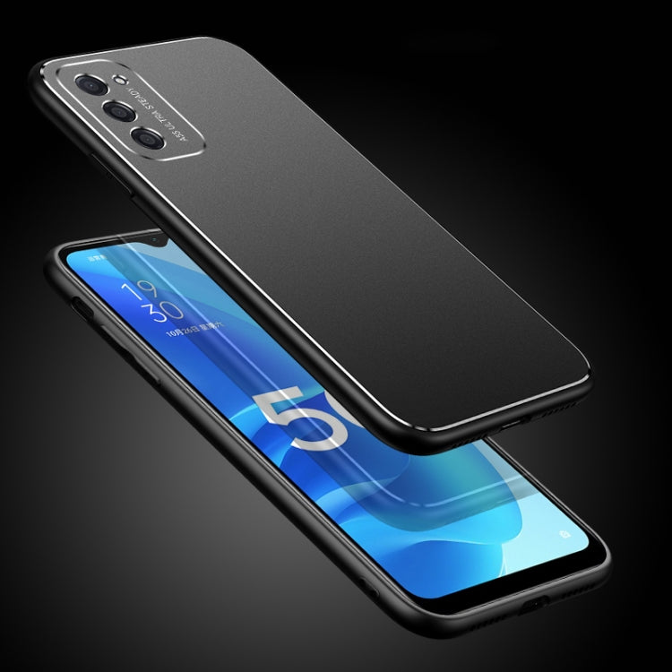 For OPPO A93 / A74 / A54 Cool Frosted Metal TPU Shockproof Case