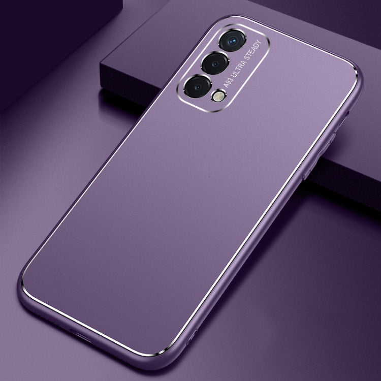 For OPPO A93 / A74 / A54 Cool Frosted Metal TPU Shockproof Case