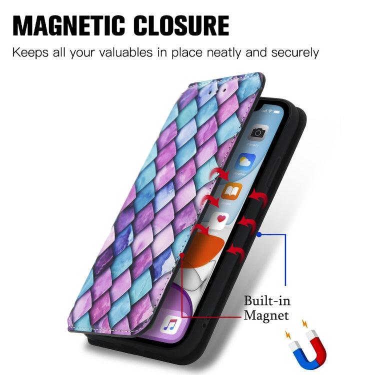 For iPhone 12 mini Colorful Magnetic Horizontal Flip PU Leather Case with Holder & Card Slot & Wallet