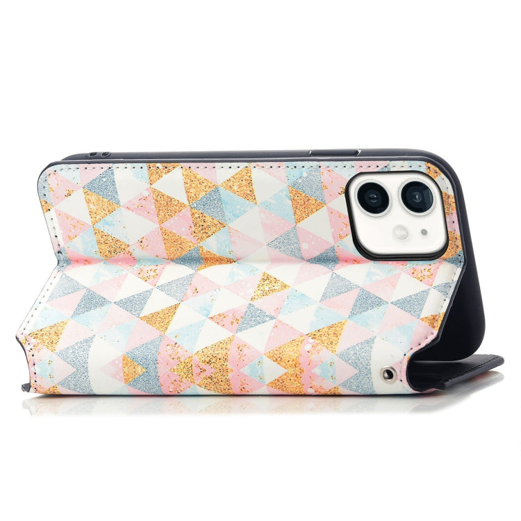 For iPhone 12 mini Colorful Magnetic Horizontal Flip PU Leather Case with Holder & Card Slot & Wallet