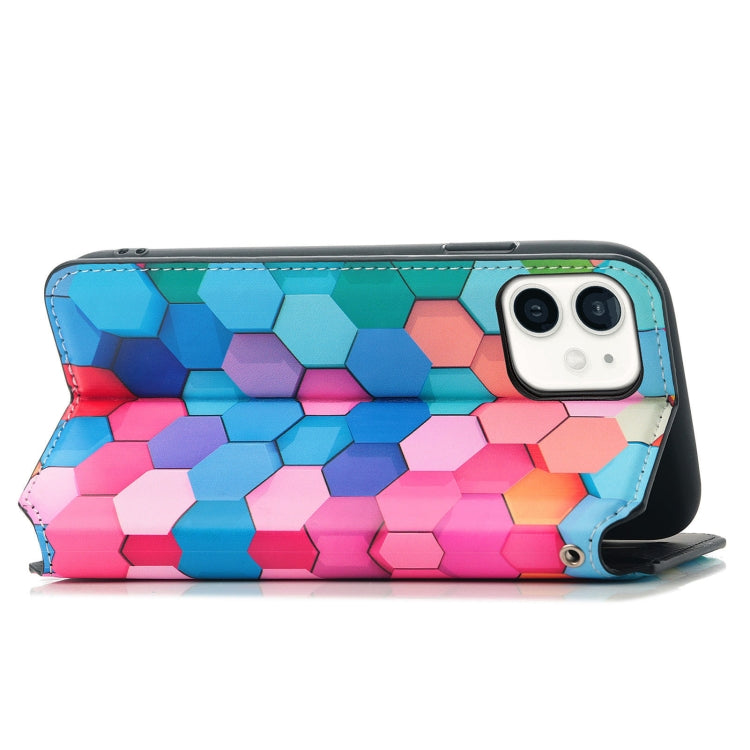 For iPhone 12 mini Colorful Magnetic Horizontal Flip PU Leather Case with Holder & Card Slot & Wallet