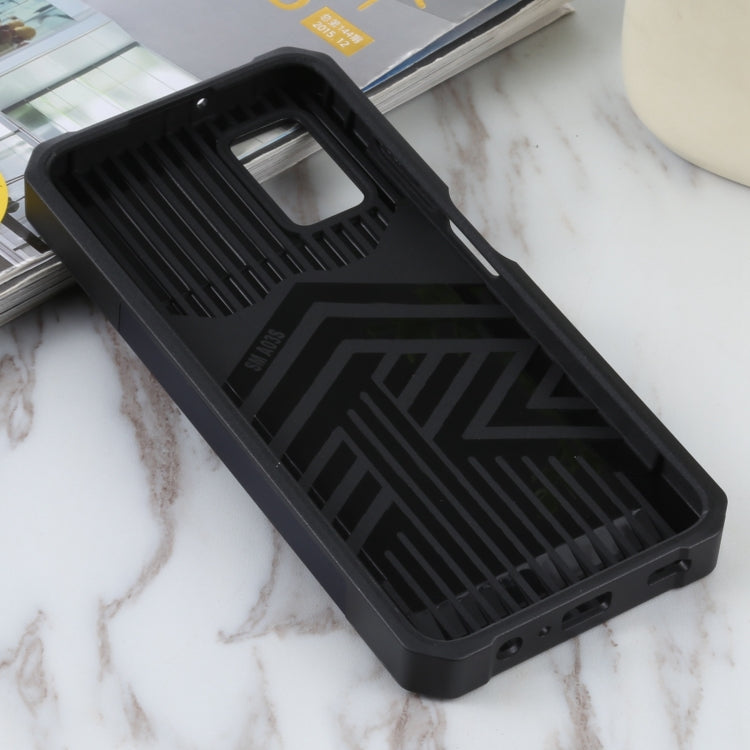 For Samsung Galaxy A03s 166.5mm EU/A02s 166.5mm US Sliding Camera Cover Design PC + TPU Shockproof Case with Ring Holder & Card Slot