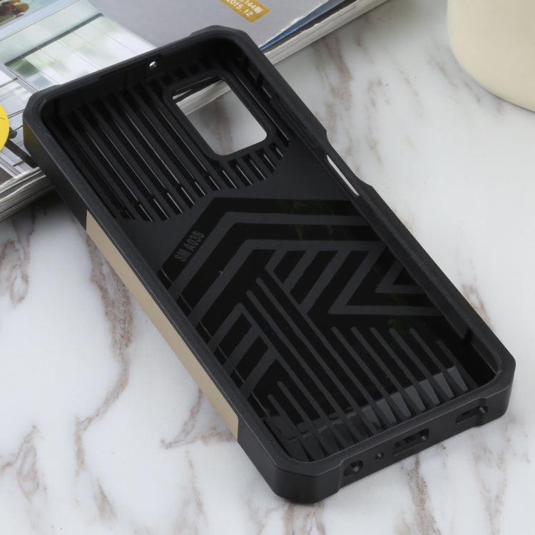 For Samsung Galaxy A03s 166.5mm EU/A02s 166.5mm US Sliding Camera Cover Design PC + TPU Shockproof Case with Ring Holder & Card Slot