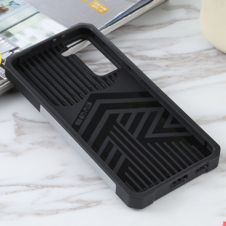 For Samsung Galaxy S21+ 5G Sliding Camera Cover Design PC + TPU Shockproof Case with Ring Holder & Card Slot