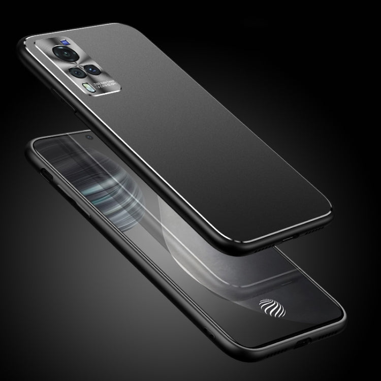 For vivo X60 Pro Cool Frosted Metal TPU Shockproof Case