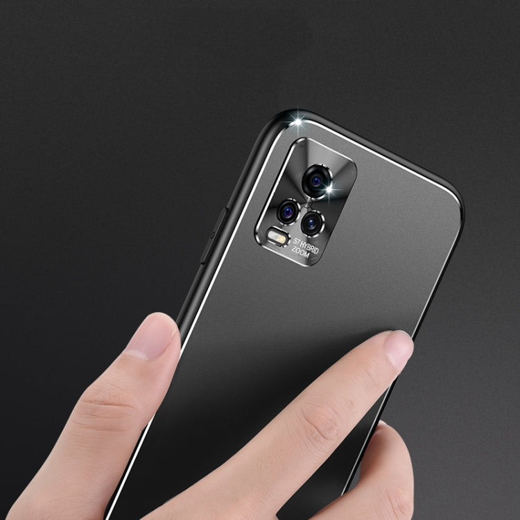 For vivo S7 Cool Frosted Metal TPU Shockproof Case