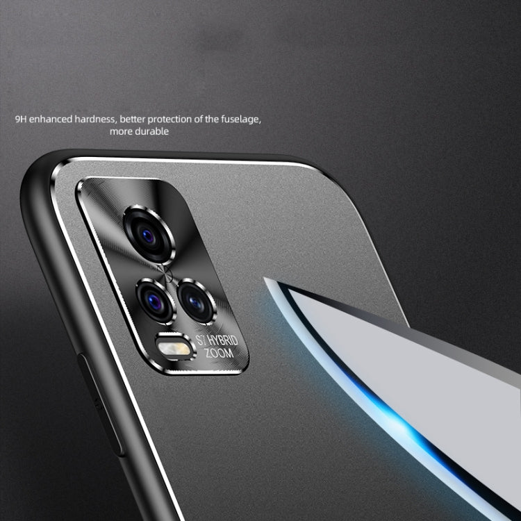 For vivo S7 Cool Frosted Metal TPU Shockproof Case