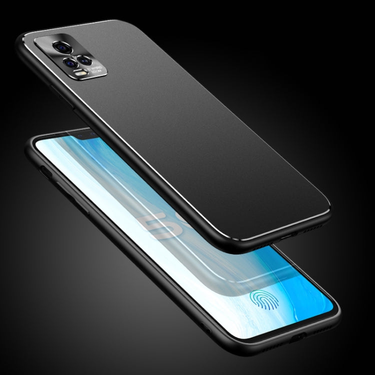 For vivo S7 Cool Frosted Metal TPU Shockproof Case