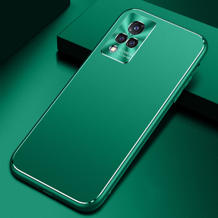 For vivo S9 Cool Frosted Metal TPU Shockproof Case