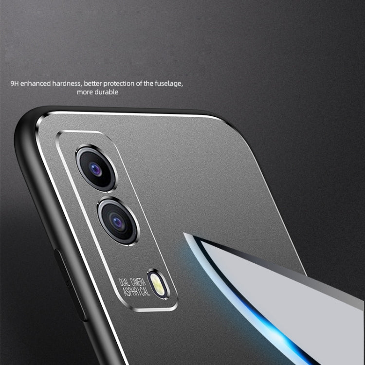 For vivo Y53s Cool Frosted Metal TPU Shockproof Case