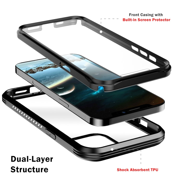 For iPhone 12 mini C1 2 in 1 Shockproof TPU + PC Protective Case with PET Screen Protector