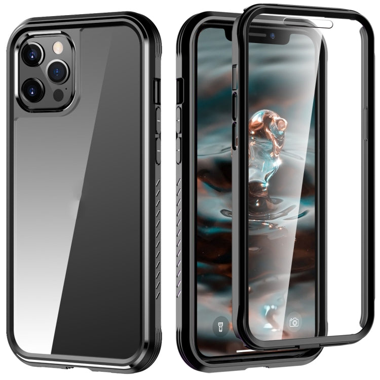 For iPhone 12 / 12 Pro C1 2 in 1 Shockproof TPU + PC Protective Case with PET Screen Protector