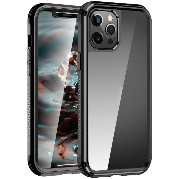 For iPhone 12 / 12 Pro C1 2 in 1 Shockproof TPU + PC Protective Case with PET Screen Protector