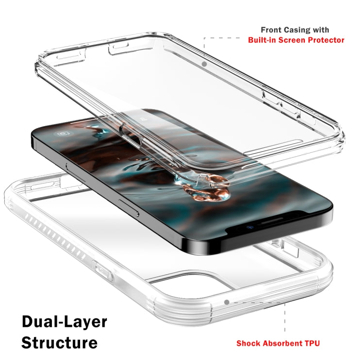 For iPhone 12 / 12 Pro C1 2 in 1 Shockproof TPU + PC Protective Case with PET Screen Protector
