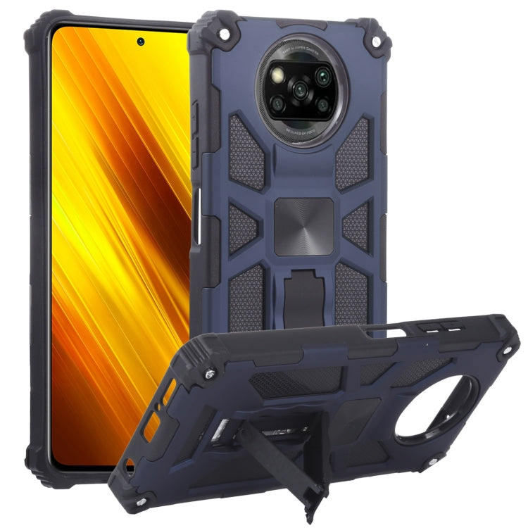 For Xiaomi Poco X3 NFC Shockproof TPU + PC Magnetic Protective Case with Holder