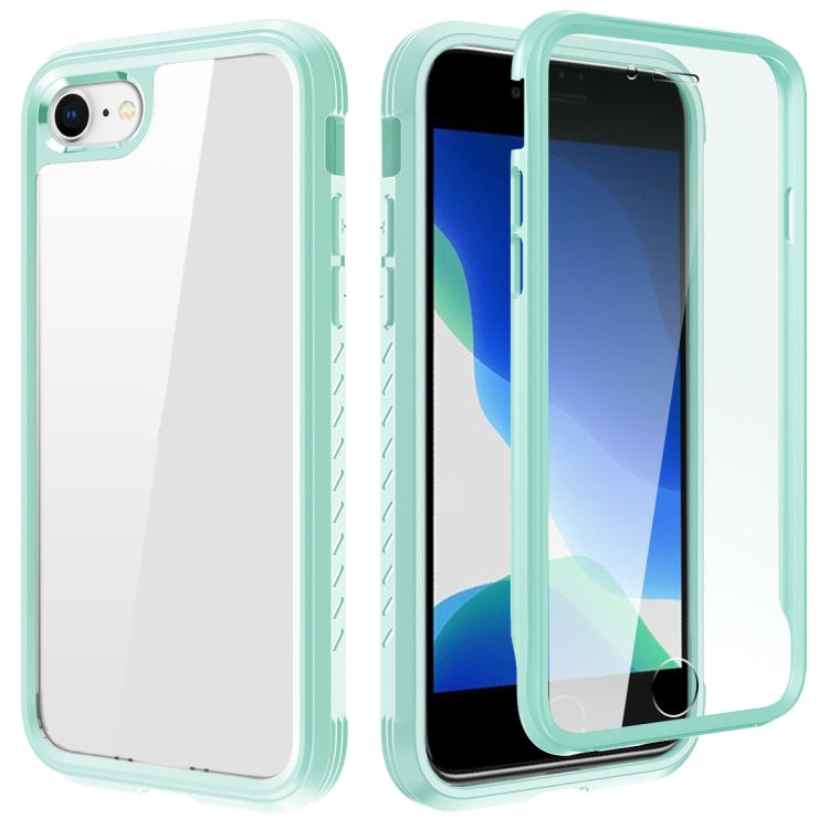 For iPhone SE 2022 / SE 2020 / 8 / 7 C1 2 in 1 Shockproof TPU + PC Protective Case with PET Screen Protector