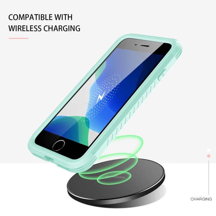 For iPhone SE 2022 / SE 2020 / 8 / 7 C1 2 in 1 Shockproof TPU + PC Protective Case with PET Screen Protector