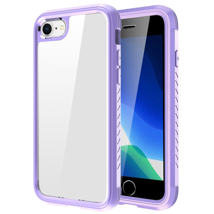 For iPhone SE 2022 / SE 2020 / 8 / 7 C1 2 in 1 Shockproof TPU + PC Protective Case with PET Screen Protector