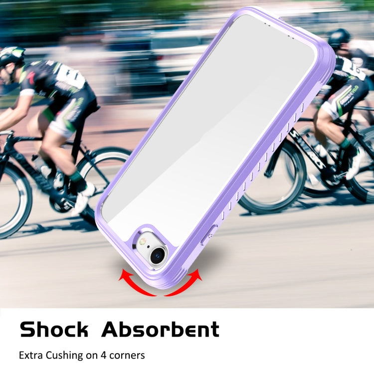 For iPhone SE 2022 / SE 2020 / 8 / 7 C1 2 in 1 Shockproof TPU + PC Protective Case with PET Screen Protector