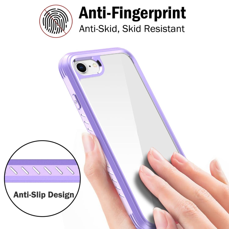 For iPhone SE 2022 / SE 2020 / 8 / 7 C1 2 in 1 Shockproof TPU + PC Protective Case with PET Screen Protector