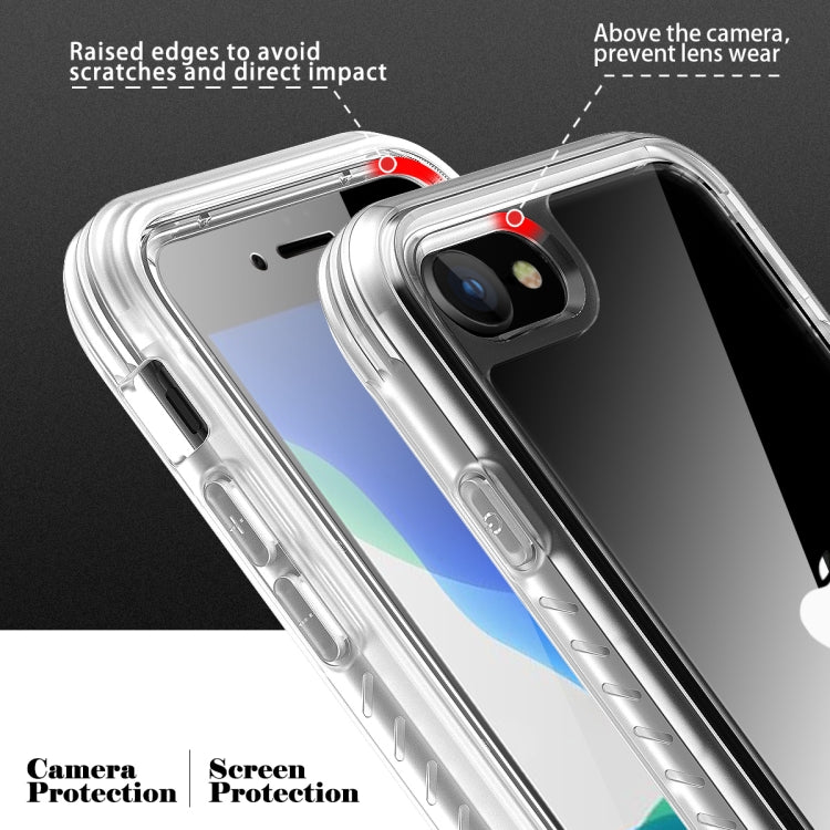 For iPhone SE 2022 / SE 2020 / 8 / 7 C1 2 in 1 Shockproof TPU + PC Protective Case with PET Screen Protector