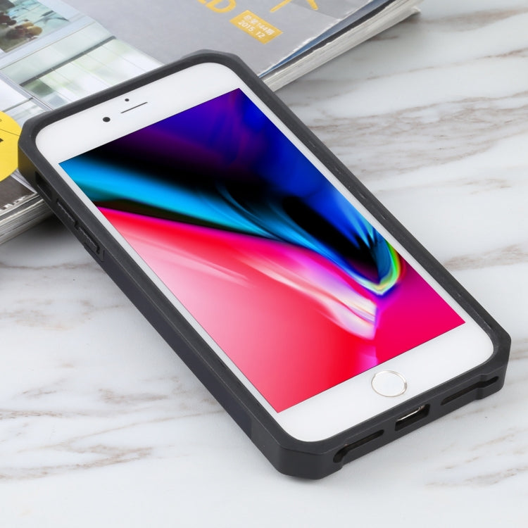 Sliding Camera Cover Design PC + TPU Shockproof Case with Ring Holder & Card Slot For iPhone 8 Plus / 7 Plus / 6s Plus / 6 Plus