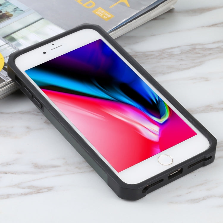 Sliding Camera Cover Design PC + TPU Shockproof Case with Ring Holder & Card Slot For iPhone 8 Plus / 7 Plus / 6s Plus / 6 Plus