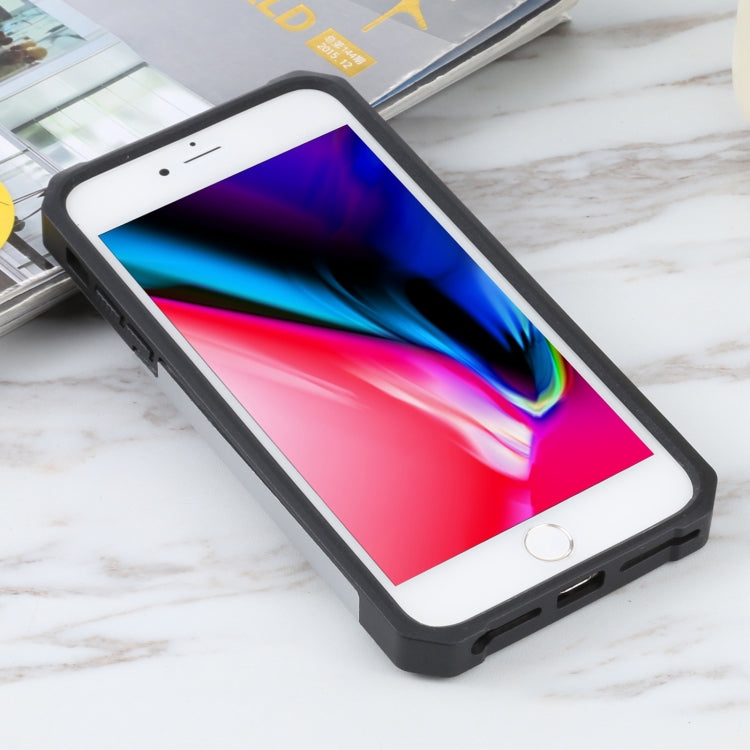 Sliding Camera Cover Design PC + TPU Shockproof Case with Ring Holder & Card Slot For iPhone 8 Plus / 7 Plus / 6s Plus / 6 Plus
