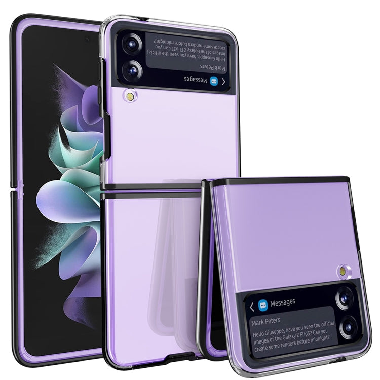 For Samsung Galaxy Z Flip3 5G Simple All-inclusive Clear Crystal PC +TPU Shockproof Case