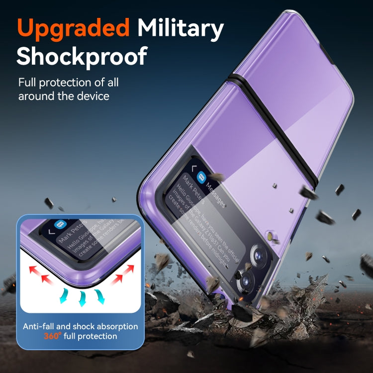 For Samsung Galaxy Z Flip3 5G Simple All-inclusive Clear Crystal PC +TPU Shockproof Case