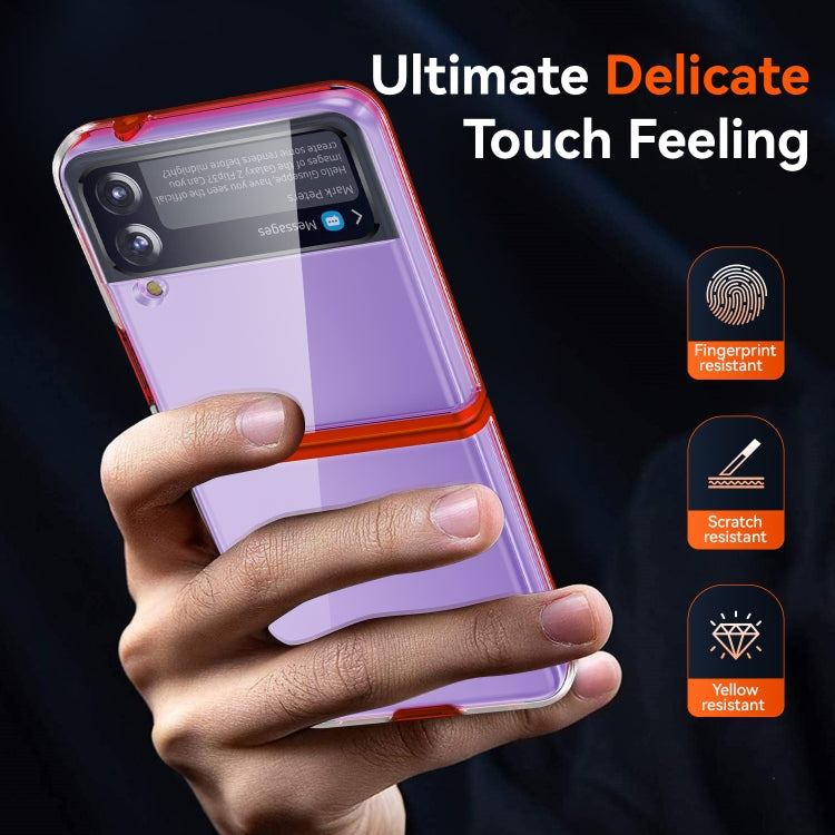 For Samsung Galaxy Z Flip3 5G Simple All-inclusive Clear Crystal PC +TPU Shockproof Case