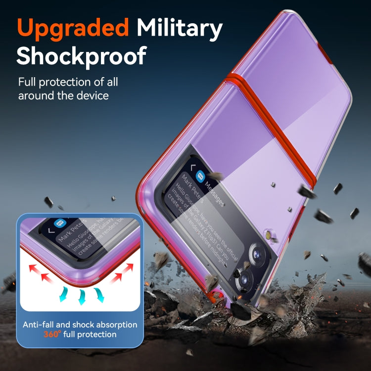 For Samsung Galaxy Z Flip3 5G Simple All-inclusive Clear Crystal PC +TPU Shockproof Case