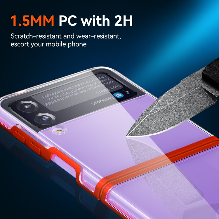 For Samsung Galaxy Z Flip3 5G Simple All-inclusive Clear Crystal PC +TPU Shockproof Case