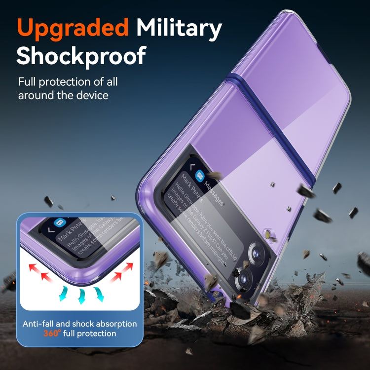 For Samsung Galaxy Z Flip3 5G Simple All-inclusive Clear Crystal PC +TPU Shockproof Case