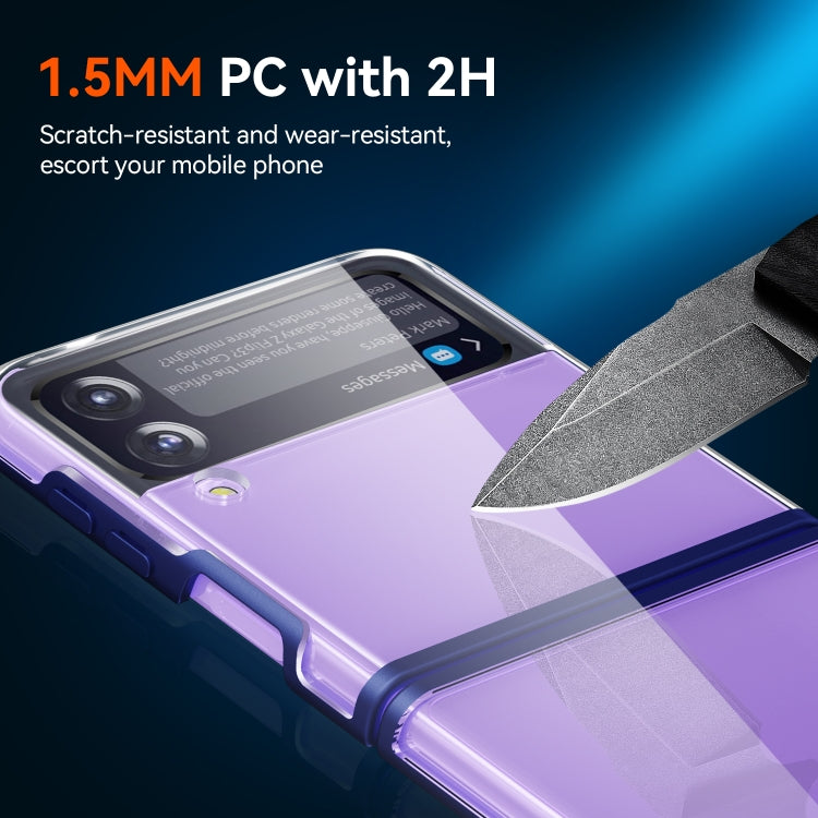 For Samsung Galaxy Z Flip3 5G Simple All-inclusive Clear Crystal PC +TPU Shockproof Case
