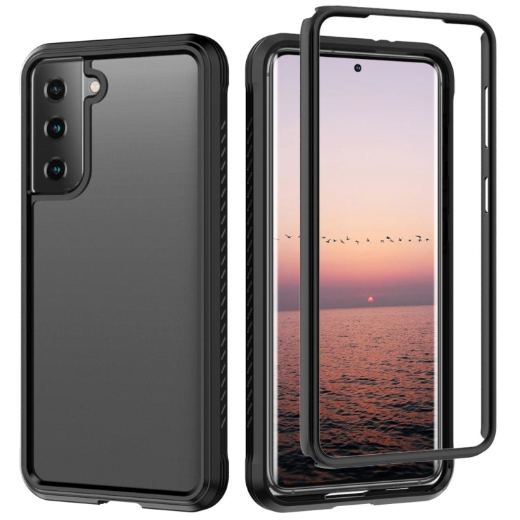 For Samsung Galaxy S21 5G C1 2 in 1 Shockproof TPU + PC Protective Case with PET Screen Protector