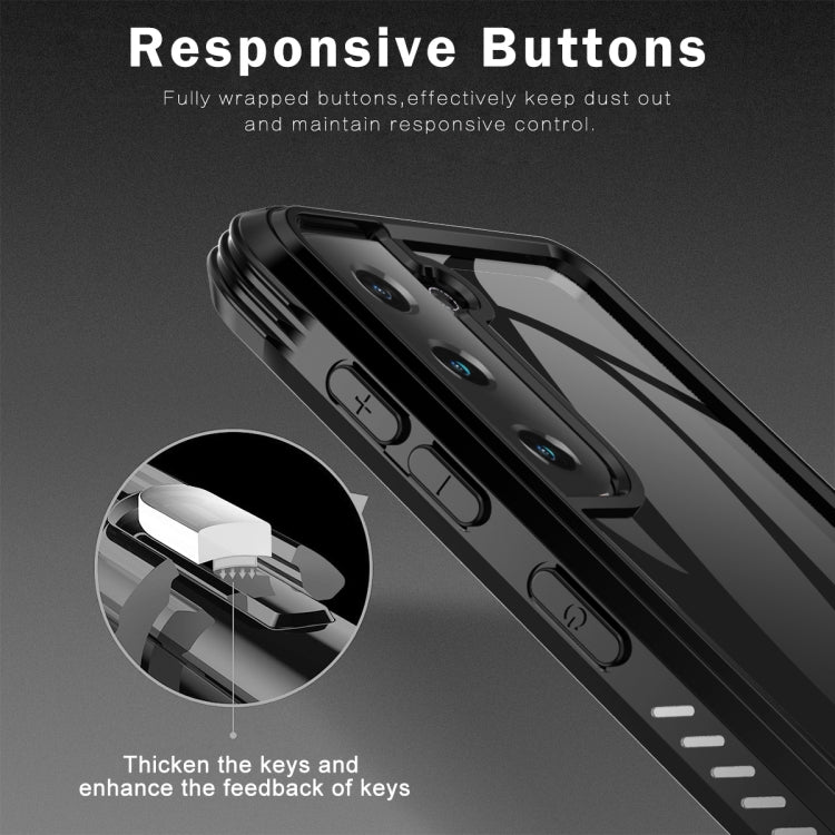 For Samsung Galaxy S21 5G C1 2 in 1 Shockproof TPU + PC Protective Case with PET Screen Protector