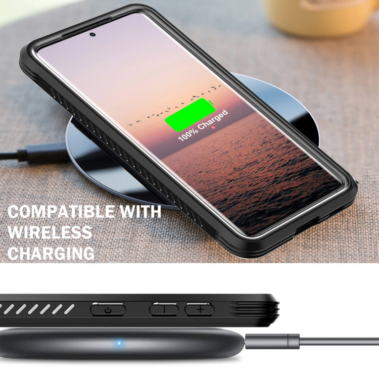 For Samsung Galaxy S21 5G C1 2 in 1 Shockproof TPU + PC Protective Case with PET Screen Protector