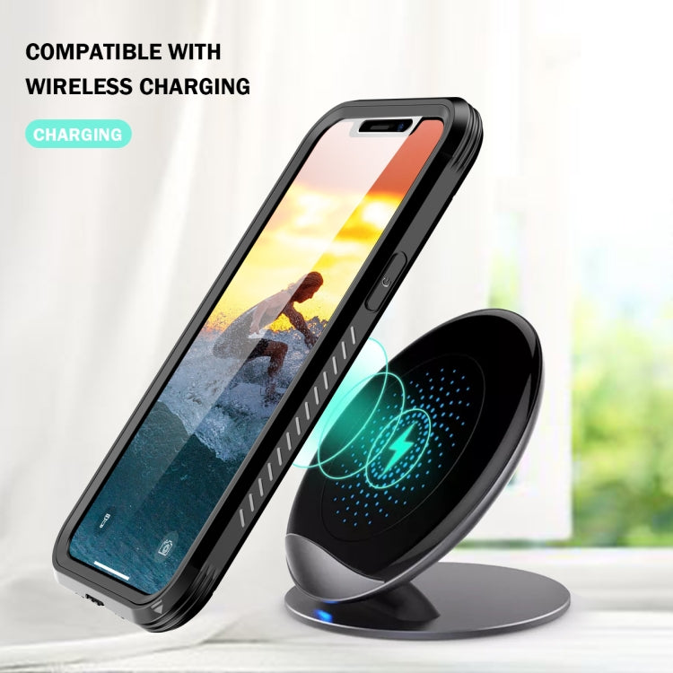 For iPhone 12 mini C2 2 in 1 Shockproof TPU + PC Protective Case with PET Screen Protector (Black)