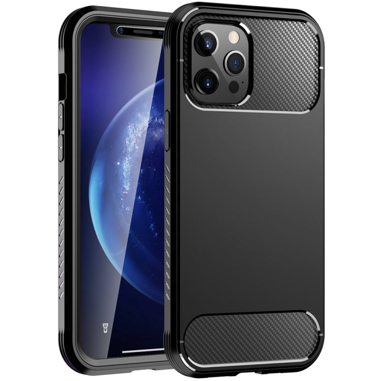 For iPhone 12 / 12 Pro C2 2 in 1 Shockproof TPU + PC Protective Case with PET Screen Protector(Black)