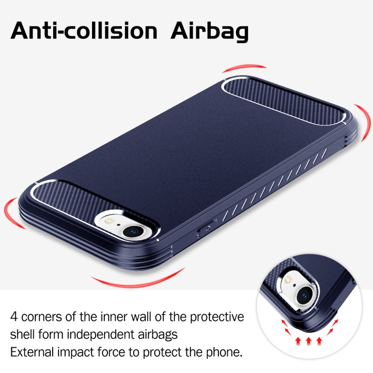 For iPhone SE 2022 / SE 2020 / 8 / 7 C2 2 in 1 Shockproof TPU + PC Protective Case with PET Screen Protector