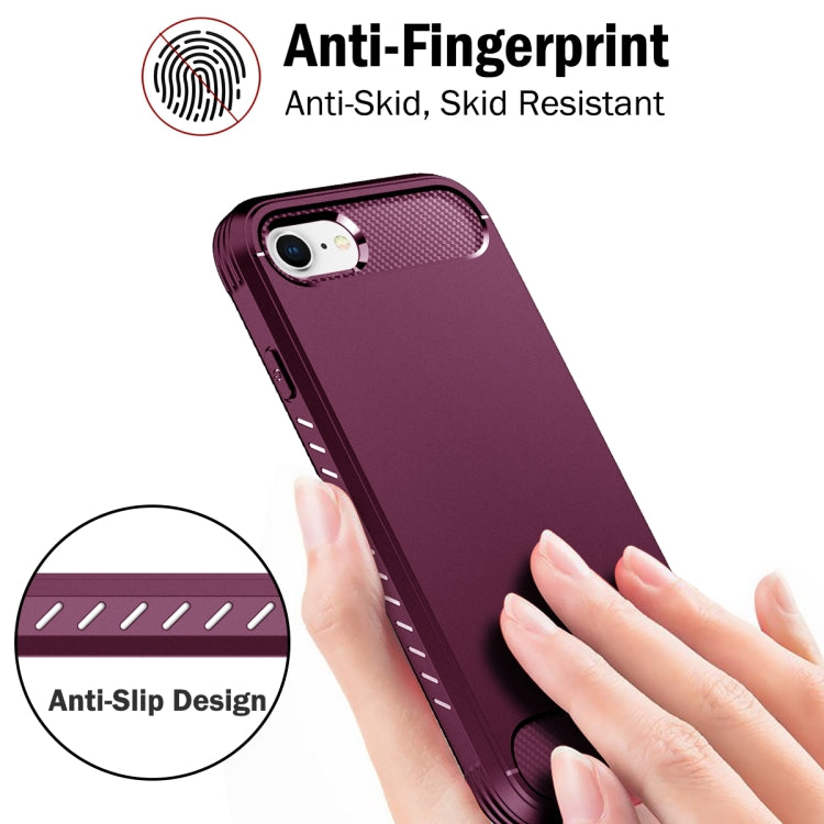 For iPhone SE 2022 / SE 2020 / 8 / 7 C2 2 in 1 Shockproof TPU + PC Protective Case with PET Screen Protector