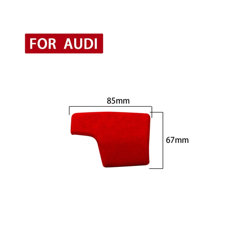 Car Suede Shift Knob Handle Cover B Version for Audi A6/A7(2019+) & SQ8(2017+) & RS6/RS7(2019+) & Q8/S8(2020+), Suitable for Left Driving