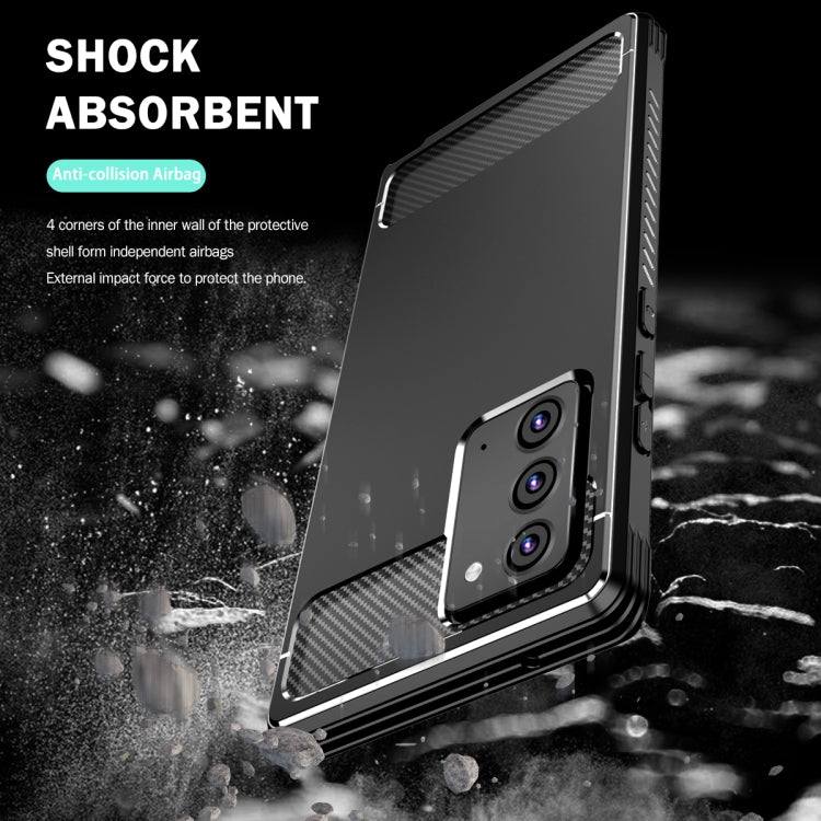 For Samsung Galaxy Note20 C2 2 in 1 Shockproof TPU + PC Protective Case with PET Screen Protector(Black)