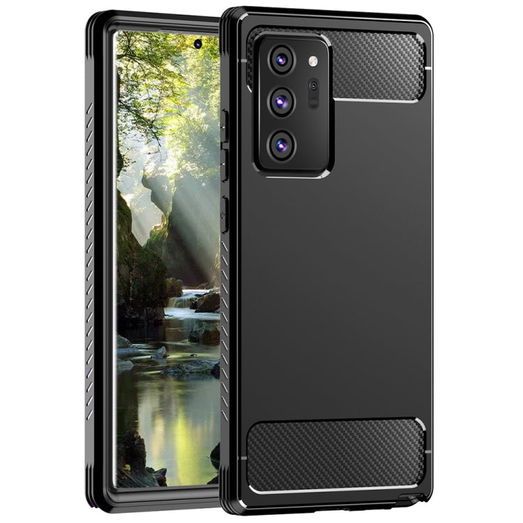 For Samsung Galaxy Note20 Ultra C2 2 in 1 Shockproof TPU + PC Protective Case with PET Screen Protector(Black)