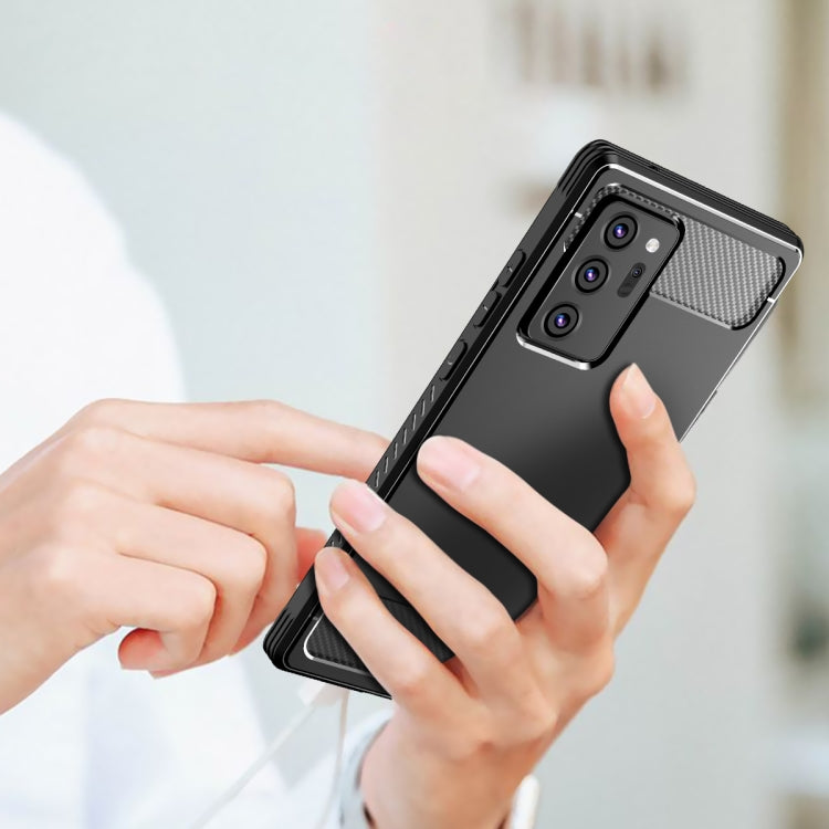 For Samsung Galaxy Note20 Ultra C2 2 in 1 Shockproof TPU + PC Protective Case with PET Screen Protector(Black)