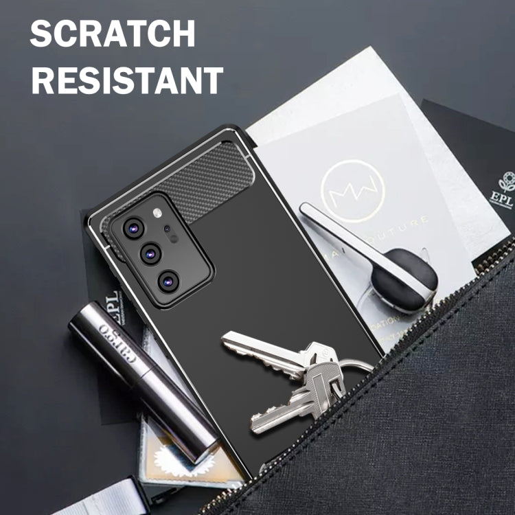 For Samsung Galaxy Note20 Ultra C2 2 in 1 Shockproof TPU + PC Protective Case with PET Screen Protector(Black)