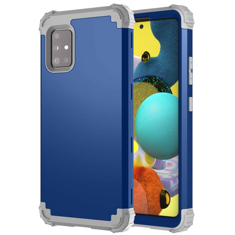 For Samsung Galaxy A51 5G 3 in 1 Shockproof PC + Silicone Protective Case