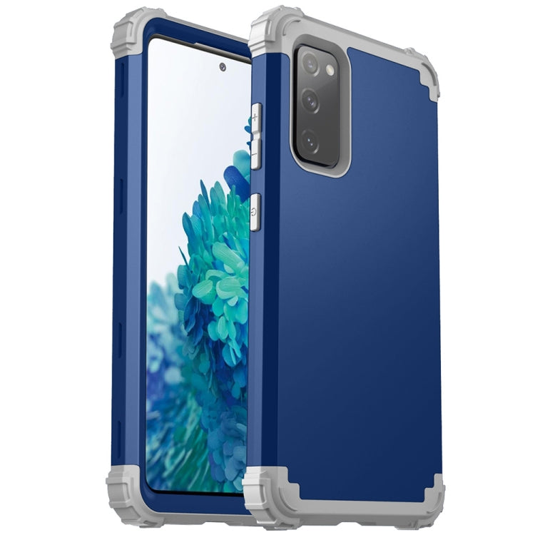 For Samsung Galaxy S20 FE 3 in 1 Shockproof PC + Silicone Protective Case