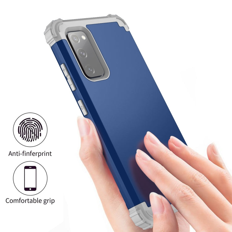 For Samsung Galaxy S20 FE 3 in 1 Shockproof PC + Silicone Protective Case